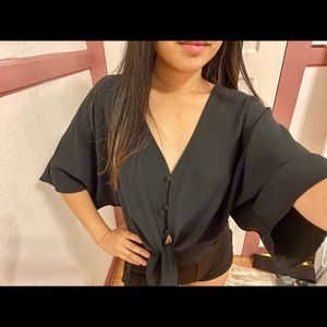 Forever 21 flare crop top